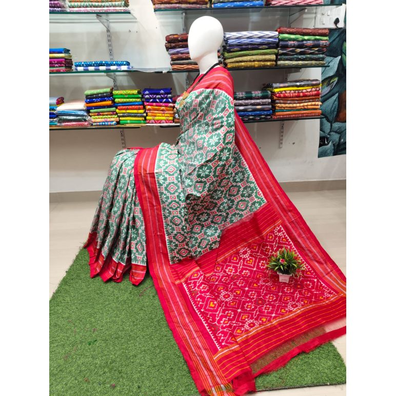 PSRHIDSS5Y06BCCD08- Ikat silk saree