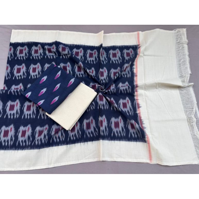 PSSIC3PS5Y09IZSD36- Double ikat cotton salwar set