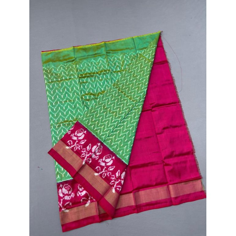 PSSIMSLG5Y06EEDC10- Medium Size Ikat Silk Lehenga