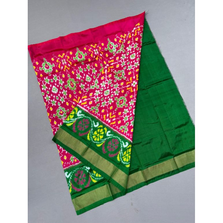 PSSIMSLG5Y06EEDC14- Medium Size Ikat Silk Lehenga