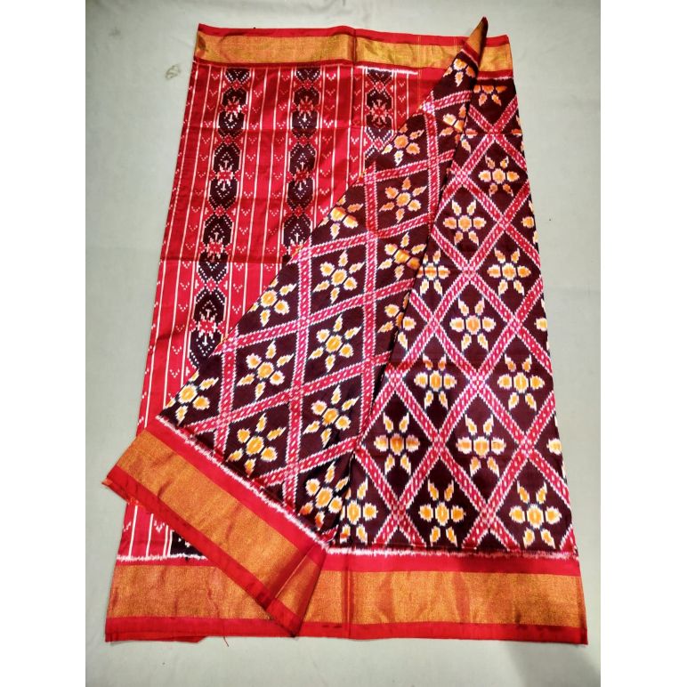 PUSNIDSS5Y06NCCD05- Ikat silk saree
