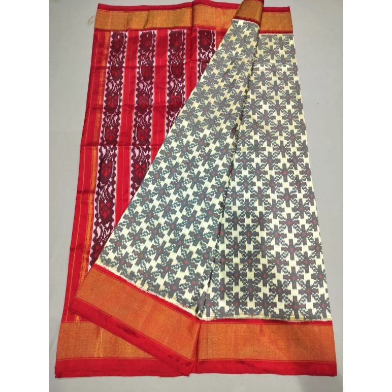PUSNIDSS5Y06NCCD07- Ikat silk saree