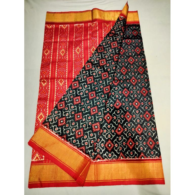 PUSNIDSS5Y06NCCD08- Ikat silk saree
