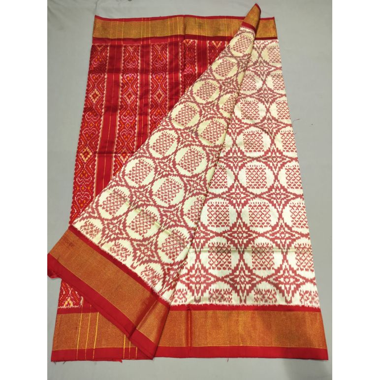 PUSNIDSS5Y06NCCD13- Ikat silk saree