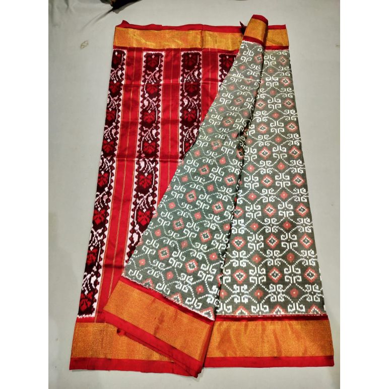 PUSNIDSS5Y06NCCD17- Ikat silk saree