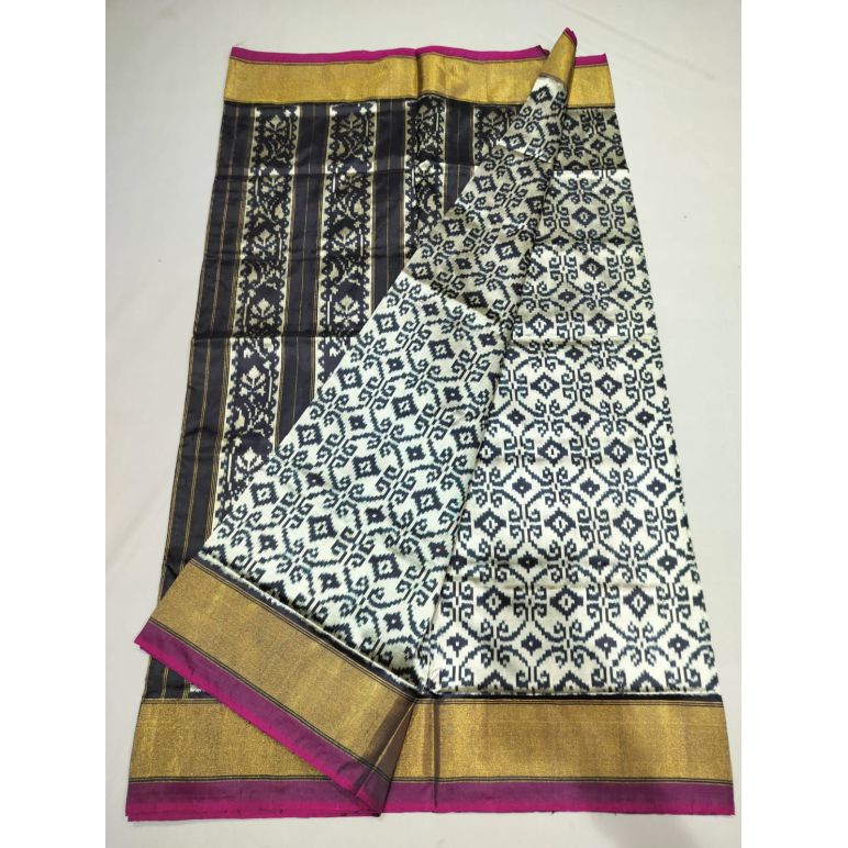 PUSNIDSS5Y06NCCD18- Ikat silk saree