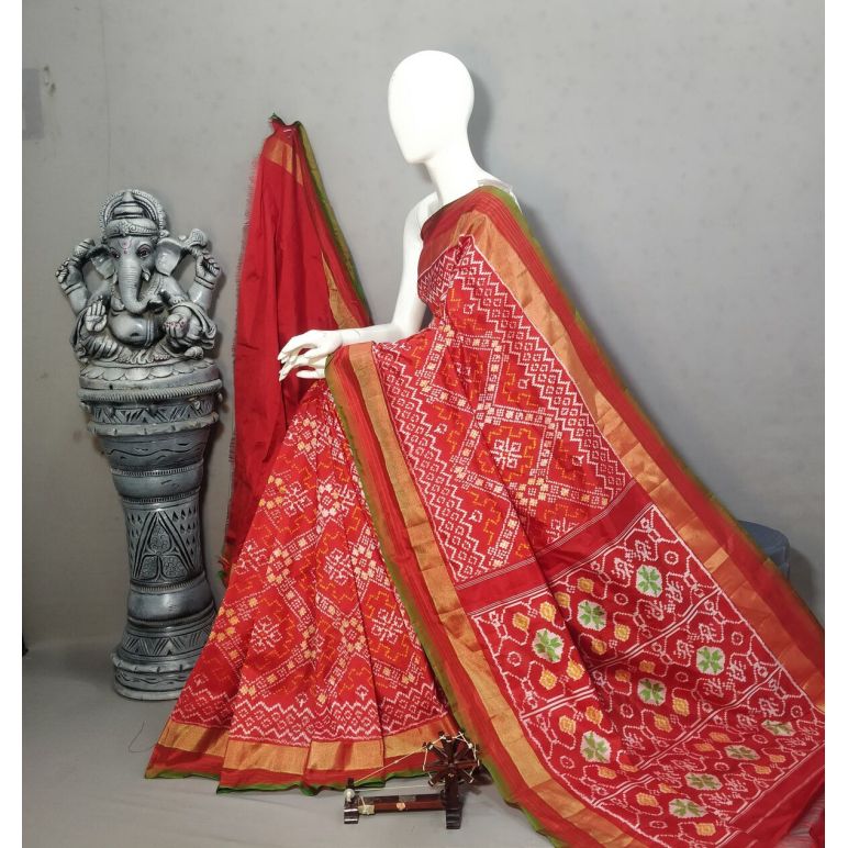 PALUIDSS5Y10BBCD01- Ikat silk saree