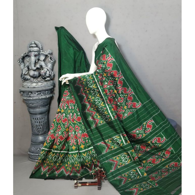 PALUIDSS5Y10BBCD03- Ikat silk saree