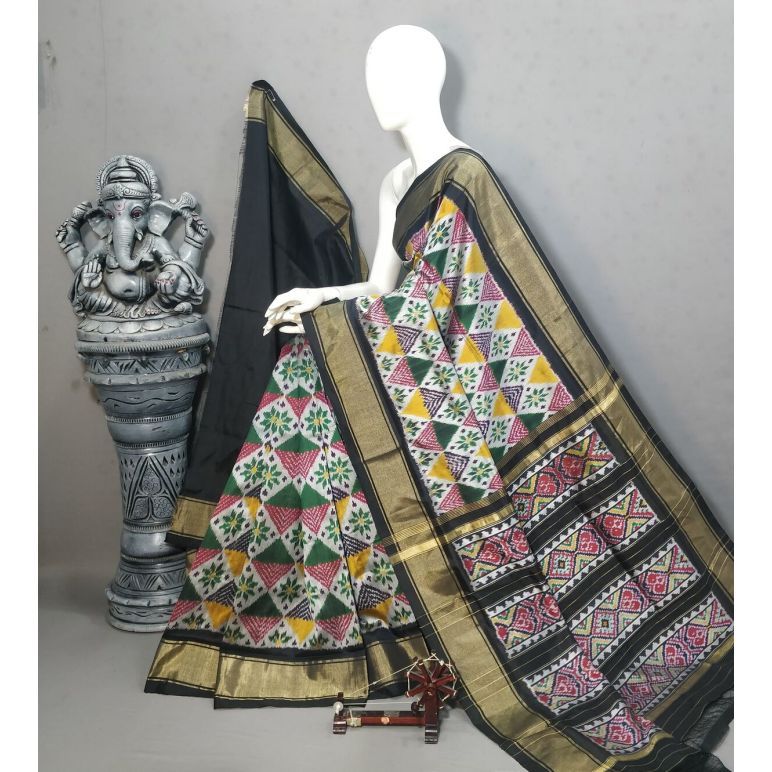 PALUIDSS5Y10BBCD08- Ikat silk saree
