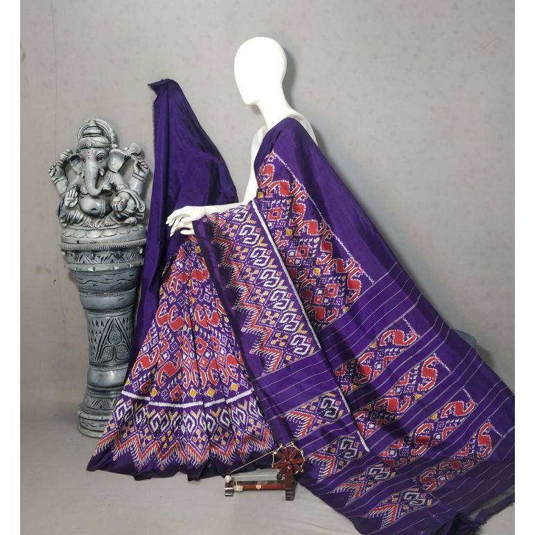 PALUIDSS5Y10BBCD12- Ikat silk saree