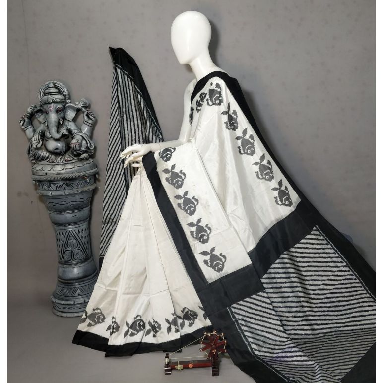 PALUIDSS5Y10BBCD16- Ikat silk saree