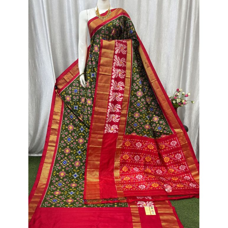 PASKIDSS5Y10NCDD06- Ikat silk saree