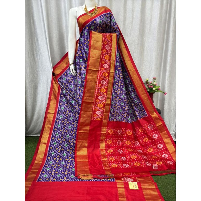 PASKIDSS5Y10NCDD10- Ikat silk saree