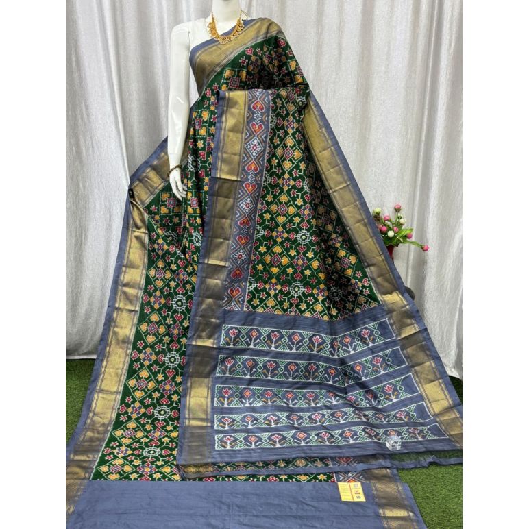 PASKIDSS5Y10NCDD15- Ikat silk saree