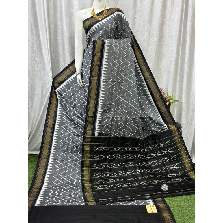 PASKILWS5Y10XEDC04- light weight Ikat silk saree