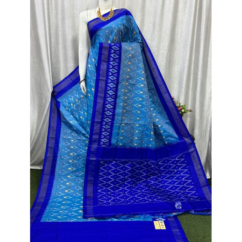 PASKILWS5Y10XEDC18- light weight Ikat silk saree