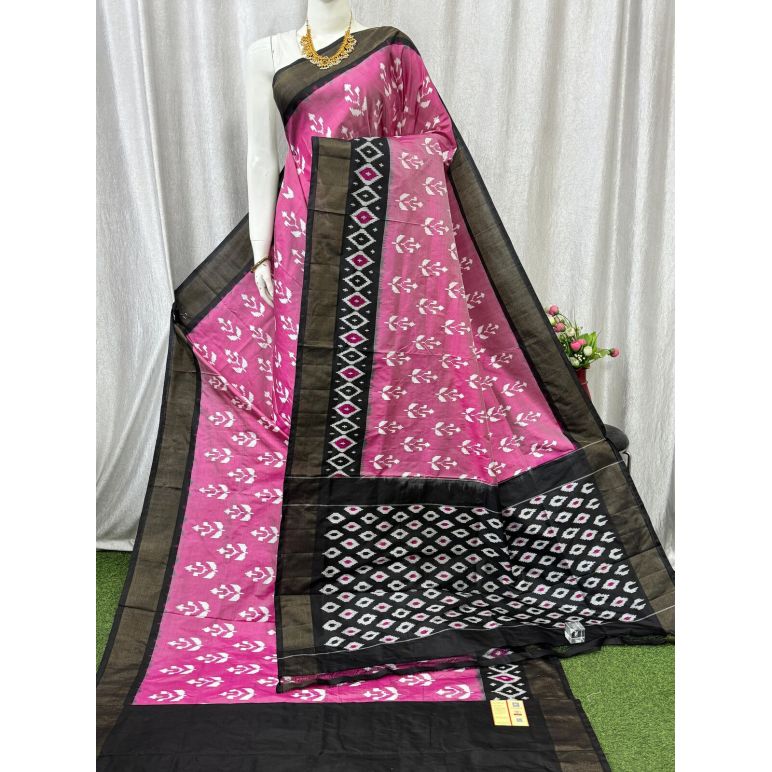 PASKILWS5Y10XEDC27- light weight Ikat silk saree