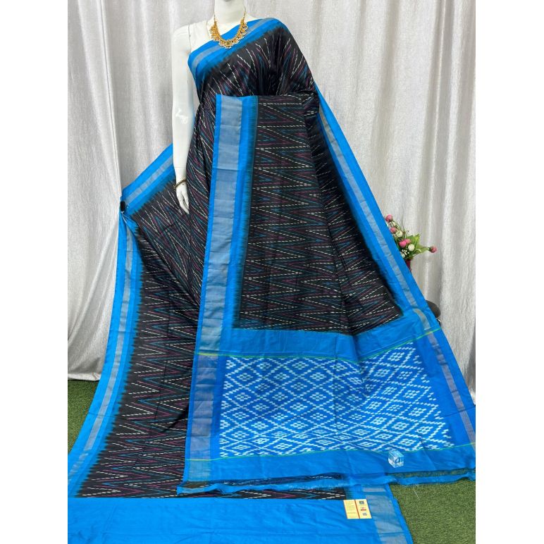 PASKILWS5Y10XEDC28- light weight Ikat silk saree