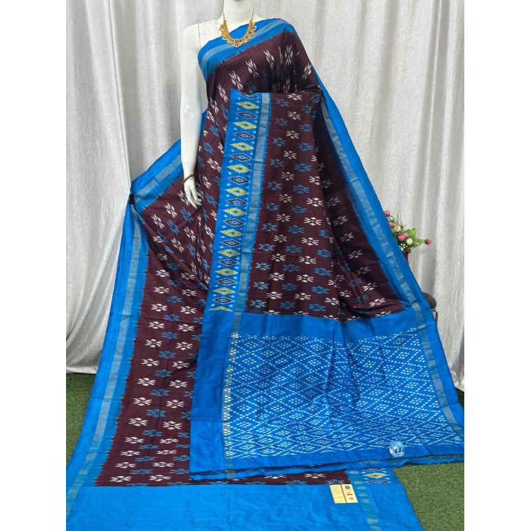 PASKILWS5Y10XEDC29- light weight Ikat silk saree