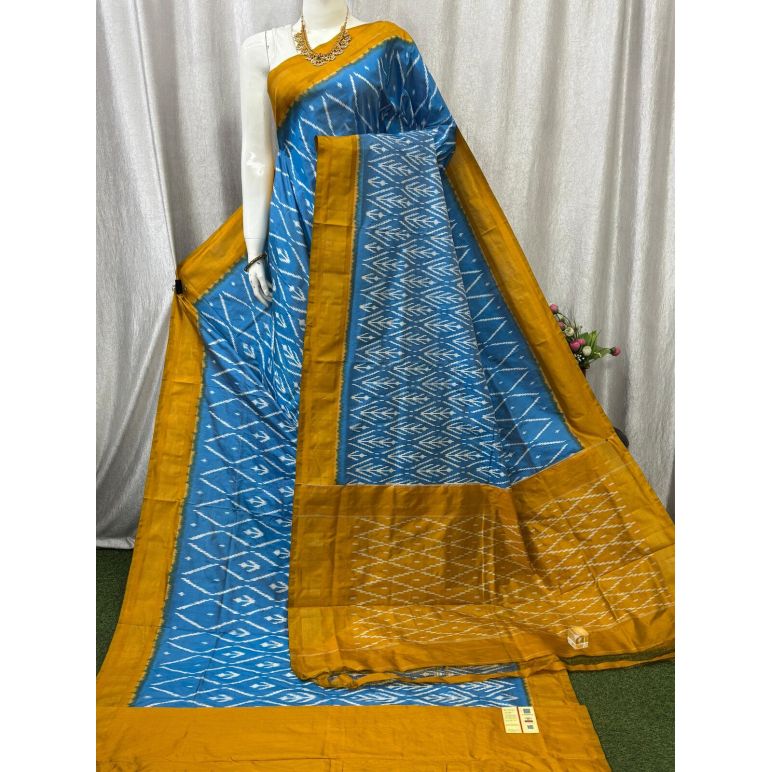 PASKILWS5Y10XEDC30- light weight Ikat silk saree