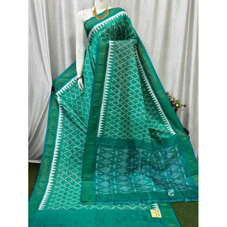 PASKILWS5Y10XEDC34- light weight Ikat silk saree