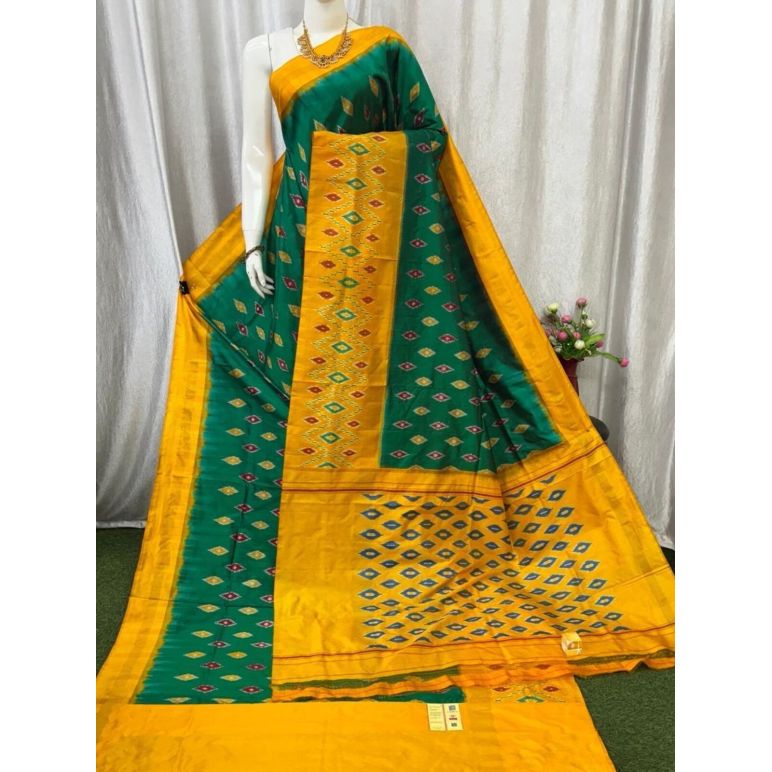 PASKILWS5Y10XEDC36- light weight Ikat silk saree