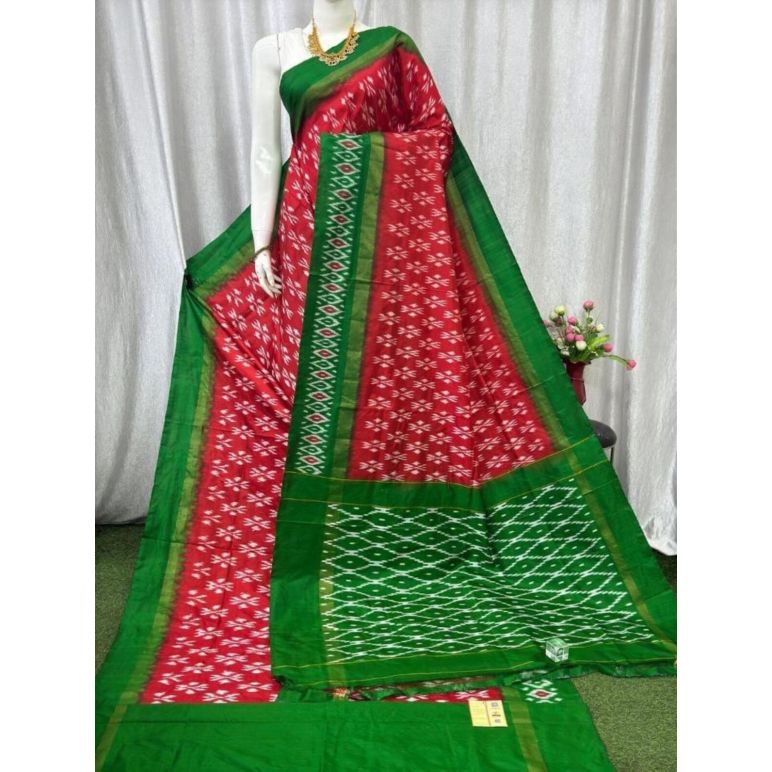 PASKILWS5Y10XEDC37- light weight Ikat silk saree
