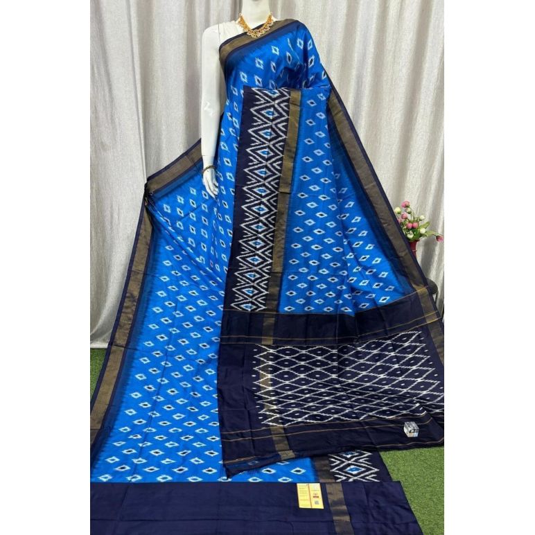 PASKILWS5Y10XEDC39- light weight Ikat silk saree