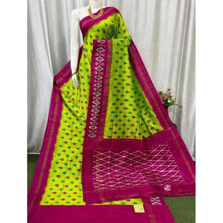 PASKILWS5Y10XEDC44- light weight Ikat silk saree