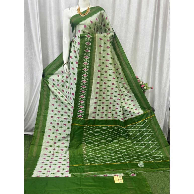 PASKILWS5Y10XEDC60- light weight Ikat silk saree