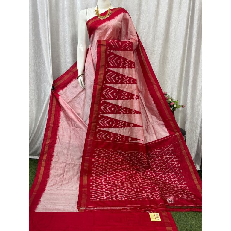 PASKILWS5Y10XEDC64- light weight Ikat silk saree
