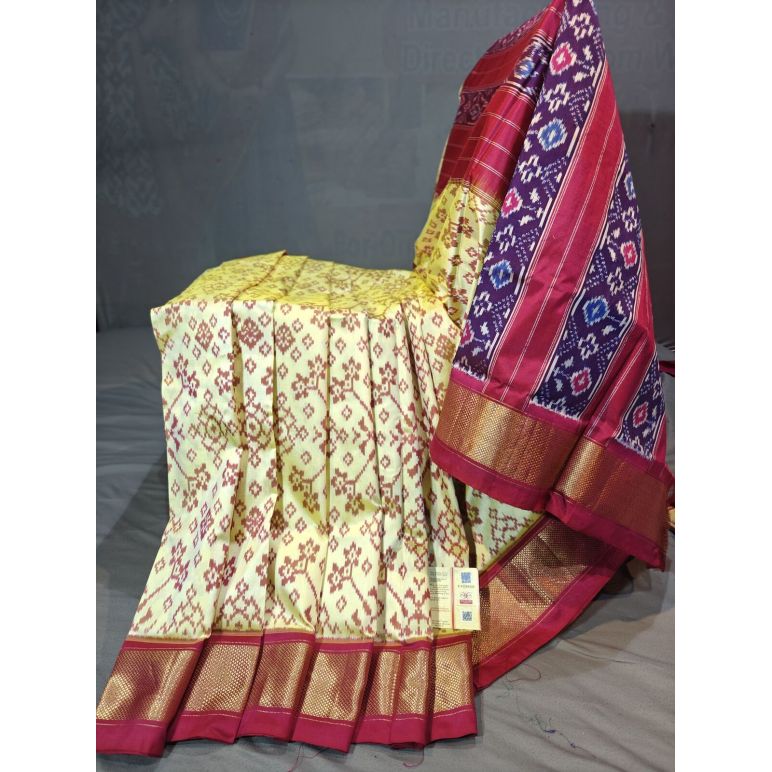PGMRIDSS5Y09NICD08- Ikat silk saree