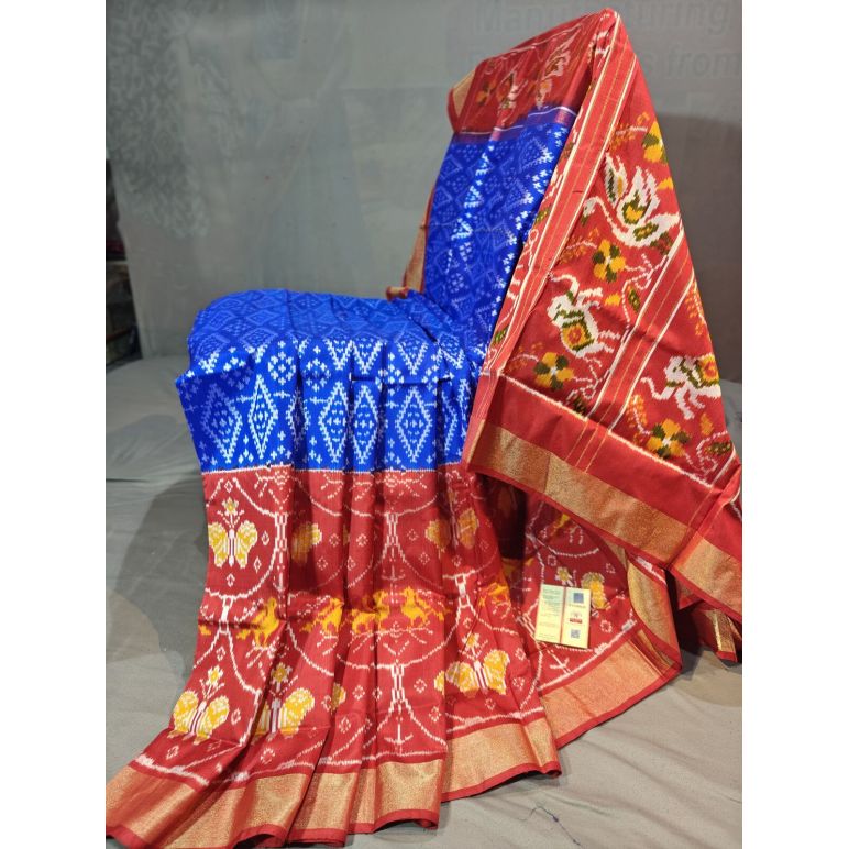 PGMRIDSS5Y09NICD13- Ikat silk saree