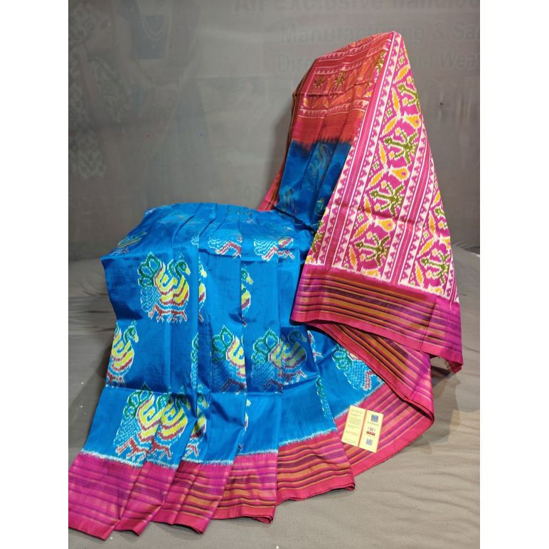 PGMRIDSS5Y09NICD22- Ikat silk saree