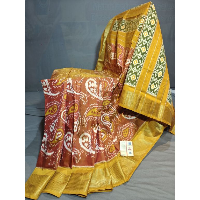 PGMRIDSS5Y09NICD27- Ikat silk saree