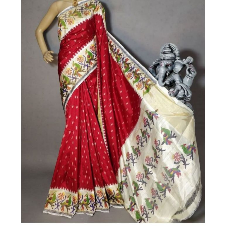 PGMRIDSS5Y09NSDD04- Ikat silk saree