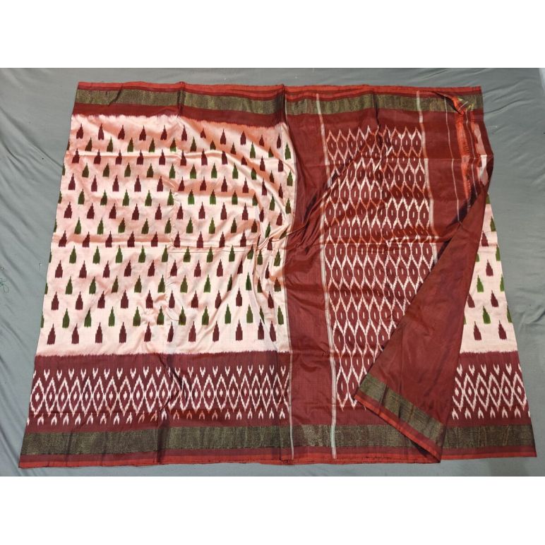 PGMRILWS5Y08XEDC25- light weight Ikat silk saree