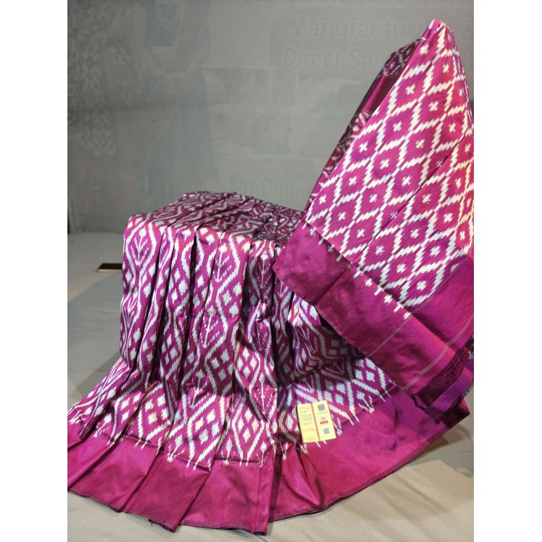 PGMRILWS5Y10SFCD04- light weight Ikat silk saree