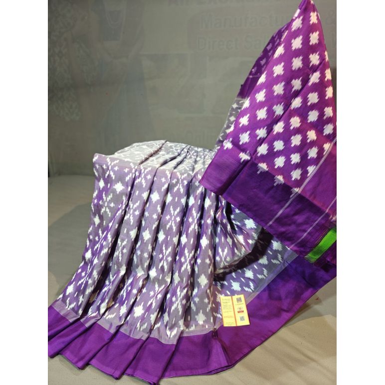 PGMRILWS5Y10SFCD05- light weight Ikat silk saree