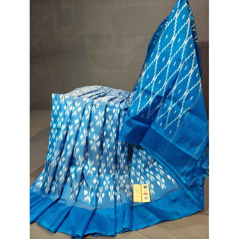 PGMRILWS5Y10SFCD23- light weight Ikat silk saree