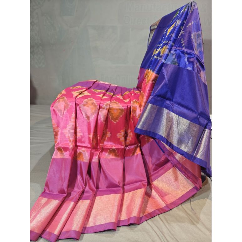 PGMRISSS5Y10ISDC01- Ikat soft silk saree