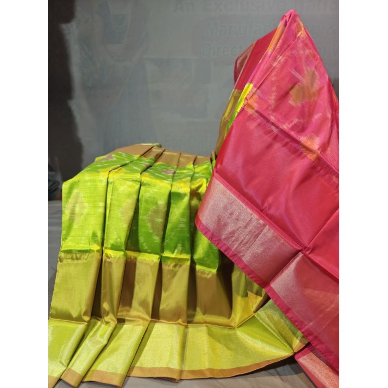 PGMRISSS5Y10ISDC06- Ikat soft silk saree