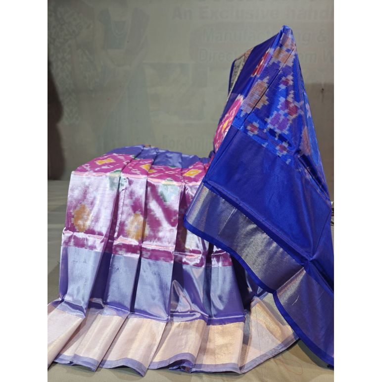PGMRISSS5Y10ISDC09- Ikat soft silk saree