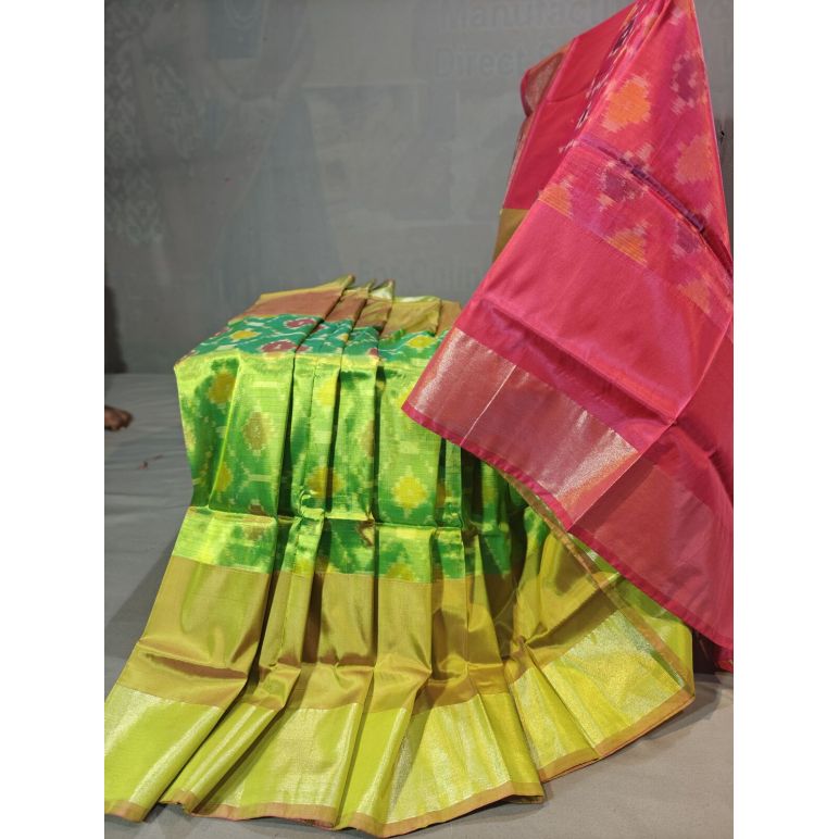 PGMRISSS5Y10ISDC14- Ikat soft silk saree