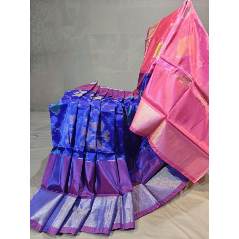 PGMRISSS5Y10ISDC16- Ikat soft silk saree