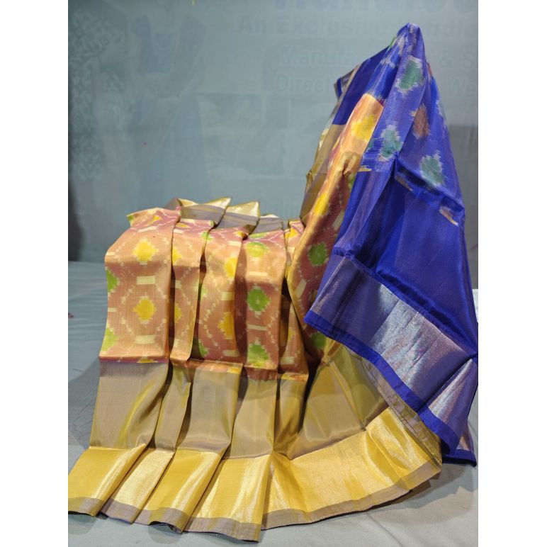 PGMRISSS5Y10ISDC18- Ikat soft silk saree