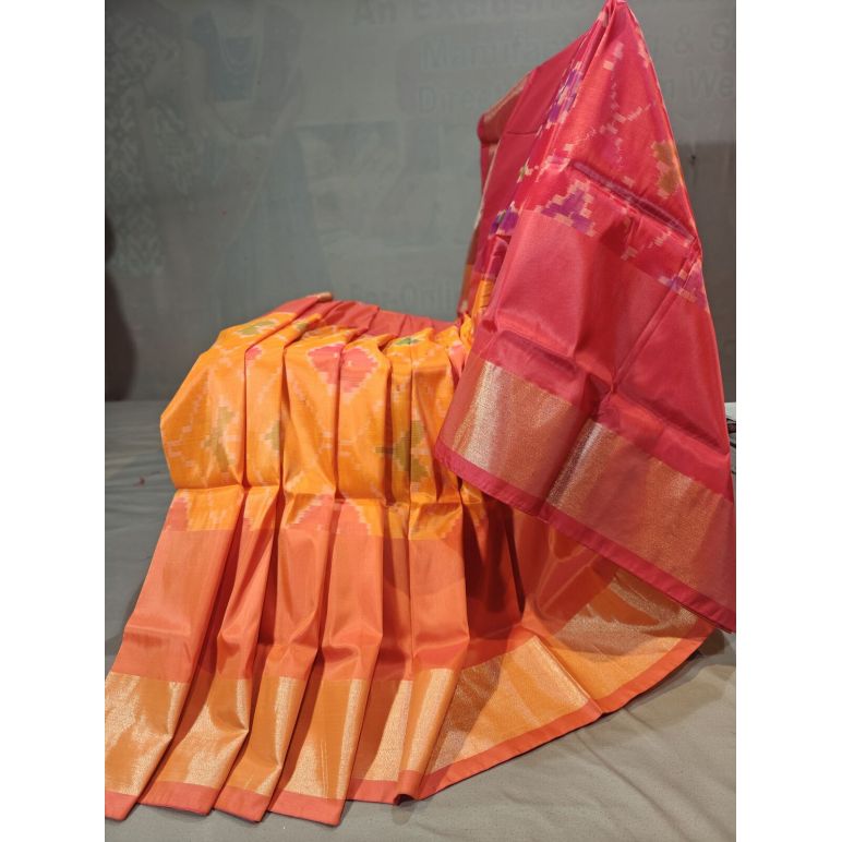 PGMRISSS5Y10ISDC19- Ikat soft silk saree
