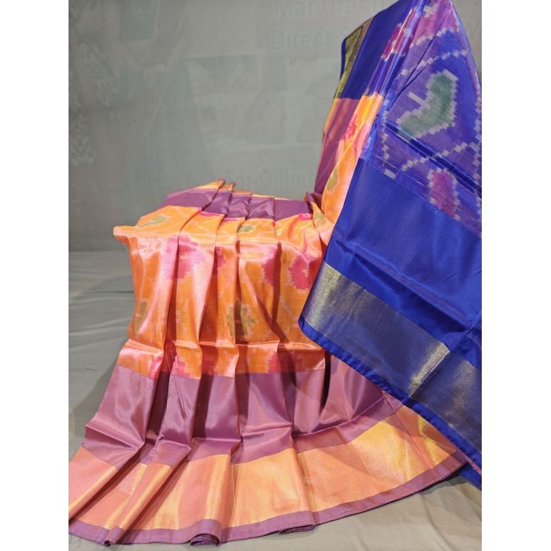 PGMRISSS5Y10ISDC22- Ikat soft silk saree