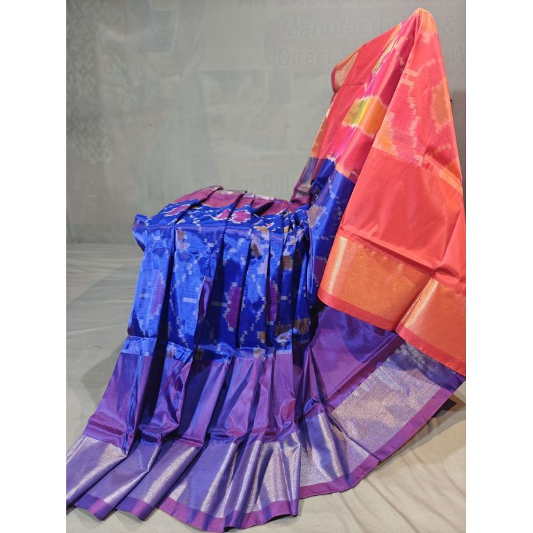 PGMRISSS5Y10ISDC24- Ikat soft silk saree