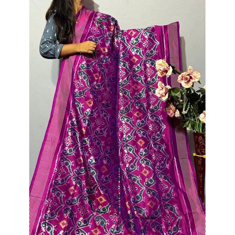 PKISIDSS5Y09NFCC04- Ikat silk saree